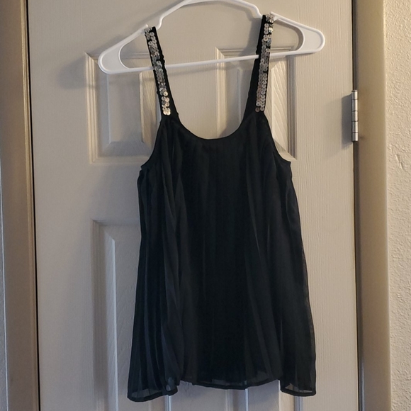 Gossip Girl Black Sequined tank blouse - Picture 2 of 4
